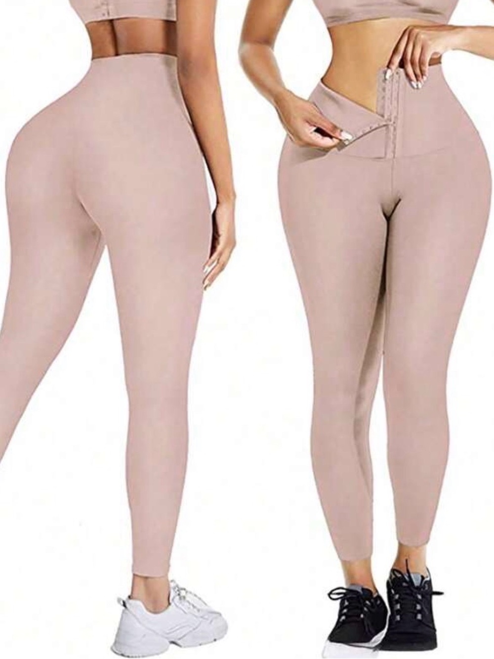 High-Rise Sculpting Leggings in Taupe